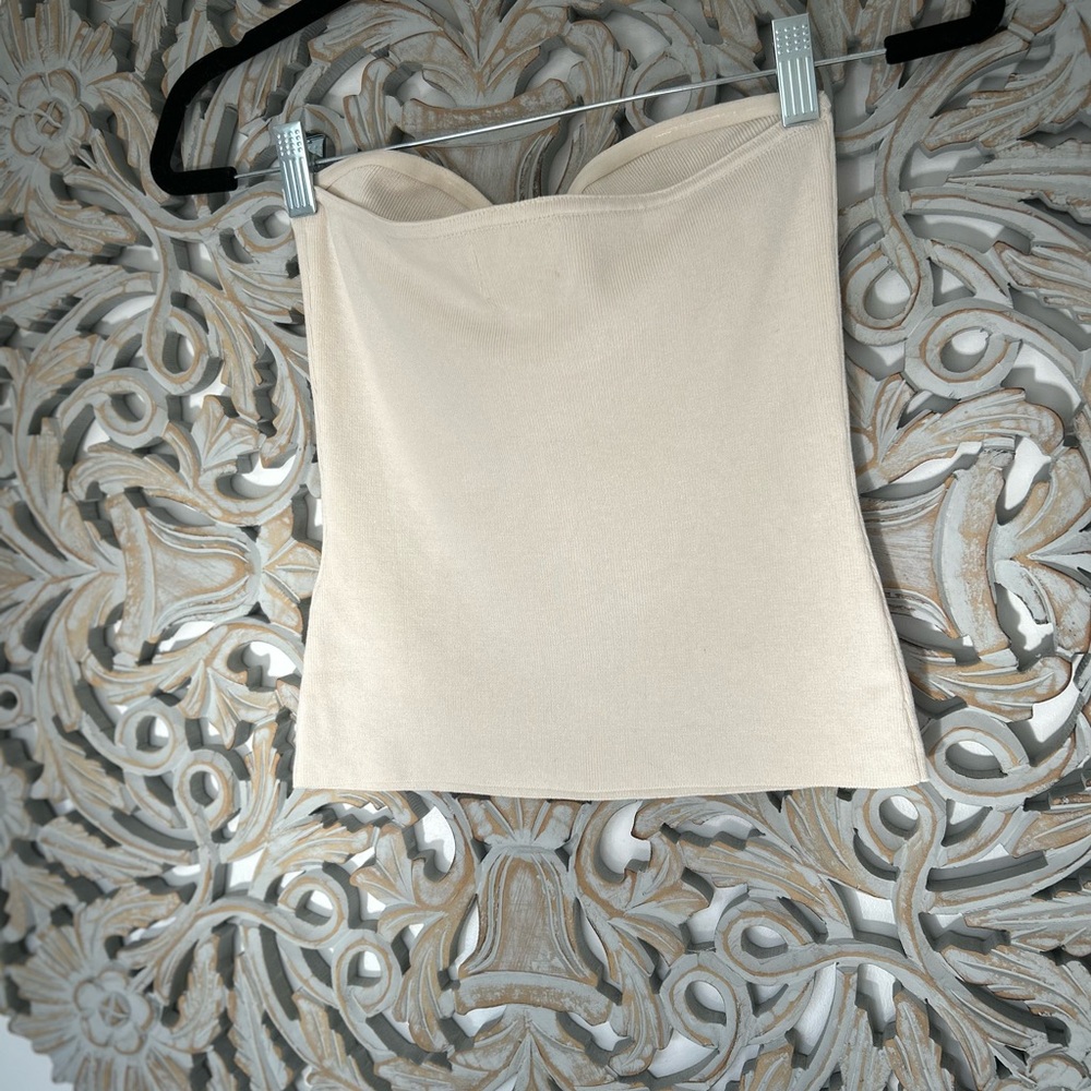 H&M BEAD-DETAIL TUBE TOP Size Small - Picture 7 of 8